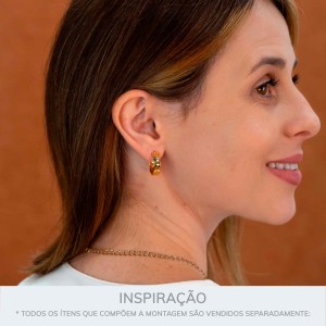 Brinco de Argola Ouro 18mm