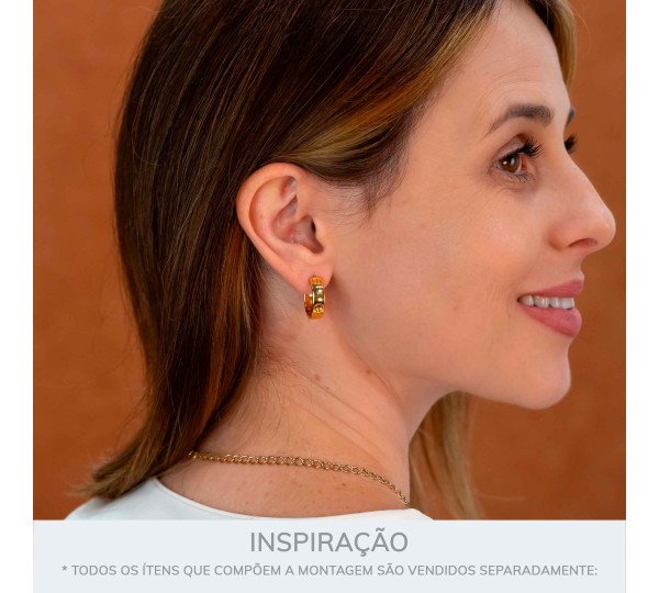 Brinco de Argola Ouro 18mm