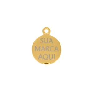 Pingente Ouro Personalizado 20mm