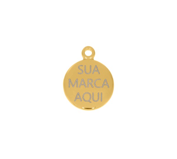 Pingente Ouro Personalizado 20mm