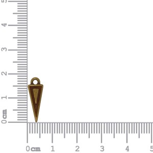Pingente Ouro Velho Pontiagudo 19mm