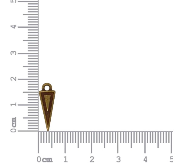 Pingente Ouro Velho Pontiagudo 19mm