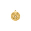 Medalha de Coruja Ouro 20mm
