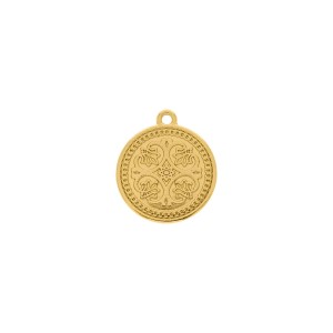 Medalha de Coruja Ouro 20mm