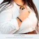 Bracelete Dourado com Azul Marinho 68mm