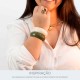 Maxi Bracelete Acrílico Off White 78mm