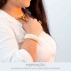 Maxi Bracelete Acrílico Off White 78mm