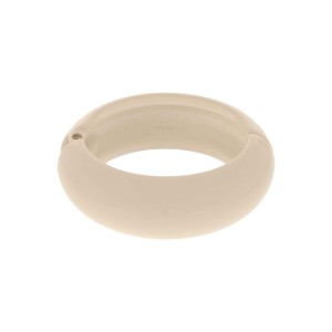 Maxi Bracelete Acrílico Off White 78mm