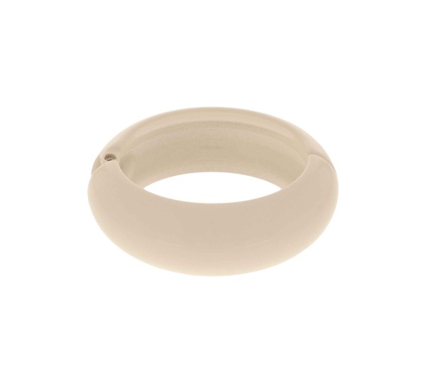 Maxi Bracelete Acrílico Off White 78mm