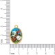 Pingente Medalha São Jorge Ouro 23mm