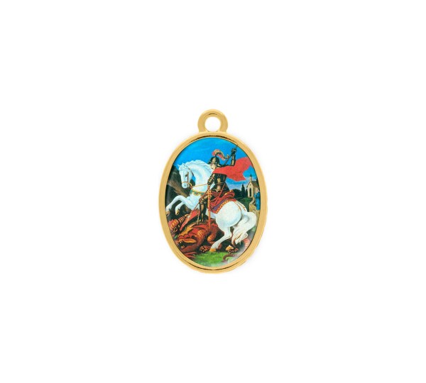 Pingente São Jorge Ouro 23mm