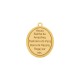 Pingente Nossa Senhora de Nazaré Ouro com Perolizado 36mm