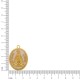 Pingente Nossa Senhora de Nazaré Ouro com Perolizado 36mm