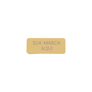 Placa Personalizada Ouro com Garra 36mm