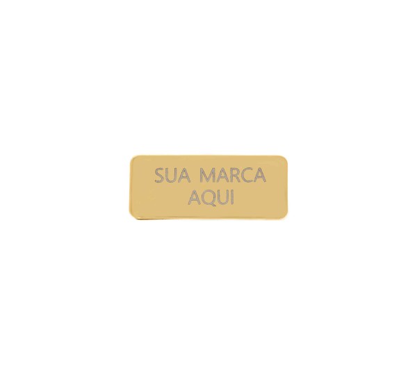 Placa Personalizada Ouro com Garra 36mm