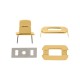Fecho para bolsa Oval Ouro 27mm