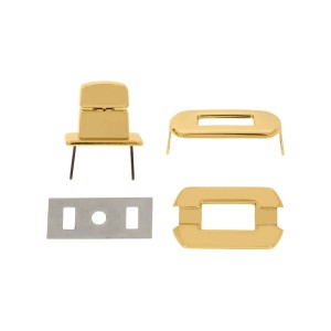 Fecho para bolsa Oval Ouro 27mm