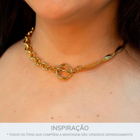 Fecho T Orgânico Ouro 21mm
