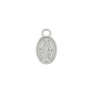 Pingente Nossa Senhora das Graças Níquel 17mm