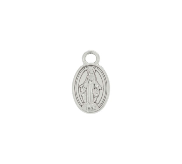 Pingente Nossa Senhora das Graças Níquel 17mm