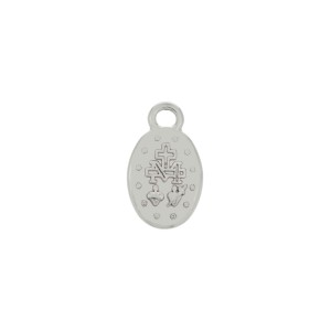 Pingente Nossa Senhora das Graças Níquel 17mm