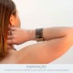 Maxi Bracelete Prateado Línea 70mm