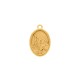 Pingente Medalha Santa Rita de Cassia Ouro 24mm