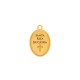 Pingente Medalha Santa Rita de Cassia Ouro 24mm