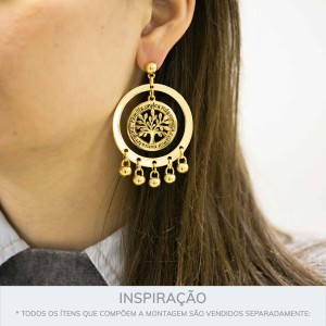 Pingente Bolinha Ouro 10mm