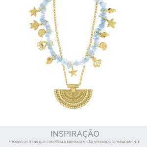 Conjunto Pingentes Marítimos Ouro
