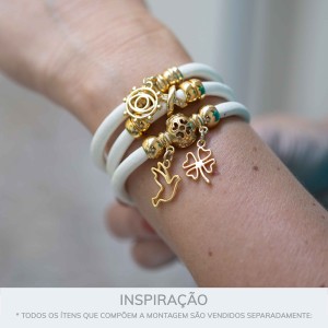 Conjunto Pingentes Patuá Ouro