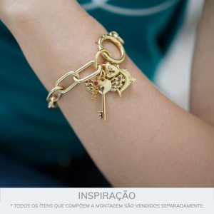 Conjunto Pingentes Amor Ouro