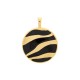 Pingente Fluidez Ouro com Preto 51mm