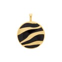 Pingente Fluidez Ouro com Preto 51mm