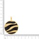 Pingente Fluidez Ouro com Preto 51mm