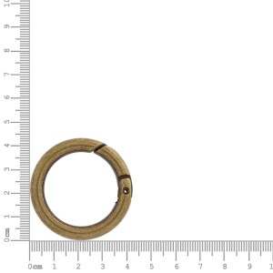 Argola Articulada Ouro Velho 42mm