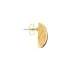 Brinco Gota Dourado com Preto 21mm