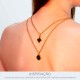 Pingente Flor Estrelar Dourado com Preto 21mm