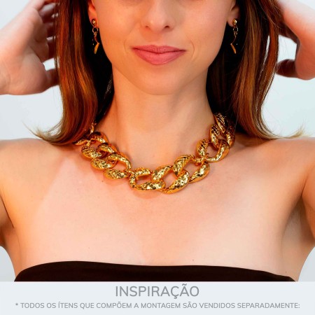 Bridão Escamado Ouro 72mm