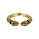 Bracelete Onça Dourado com Preto 71mm