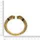 Bracelete Onça Dourado com Preto 71mm
