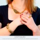 Bracelete Onça Dourado com Preto 71mm