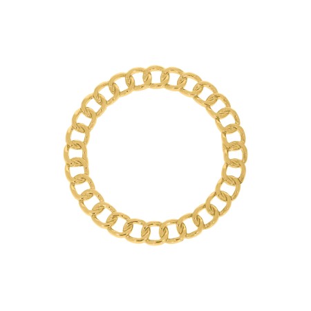 Argola Injetada Dourado com Corrente 68mm