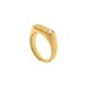 Anel Ouro com Strass N° 17