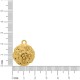 Pingente Medalha Orgânica Ouro com Pérola 24mm