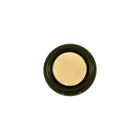 Brinco de Esfera Ouro com Verde Oliva 26mm