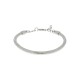 Bracelete Prateado Luxo 70mm