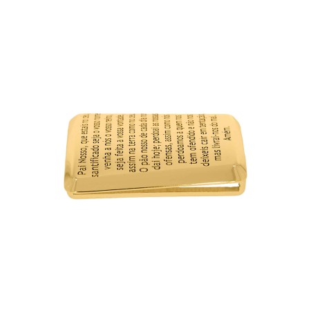 Passador Oração do Pai Nosso Ouro 45mm