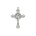 Pingente Crucifixo São Bento Níquel 51mm