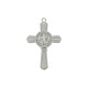 Pingente Crucifixo São Bento Níquel 51mm
